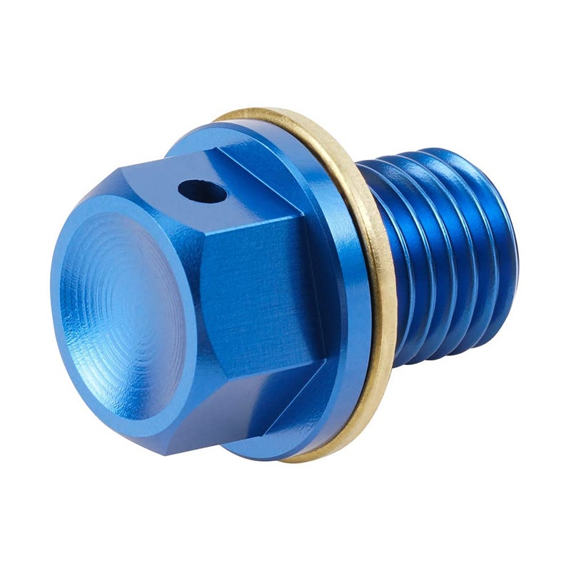 NICECNC Blue M12 x 1.5 Magnetic Oil Drain Plug Bolt Dirt/Street Bike Compatible with Honda XR650L 1993-2021, CR125 CR250 CR480 CR500 CR125R CR250R, CBR400R 500R 600RR CBR1000RR,See Fitment - Image 2